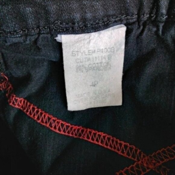 NYDJ Straight Leg Tummy Tuck High Waisted Straight Leg Jeans Black Size 4P - Picture 5 of 7